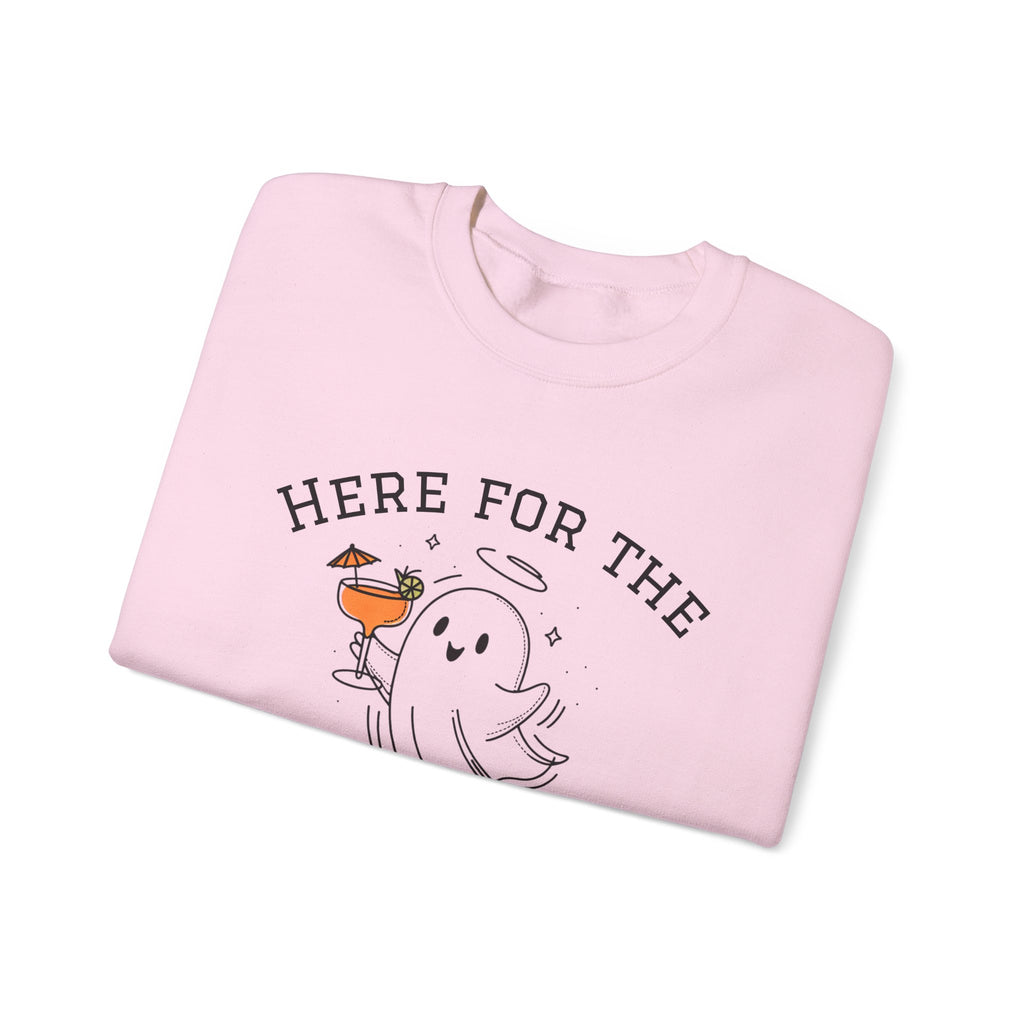 Ghostly Vibes Crewneck Sweatshirt | Here for the Boo's | Unisex Halloween Sweater, Cozy Fall Fashion, Spooky Season Apparel, Chill [...]